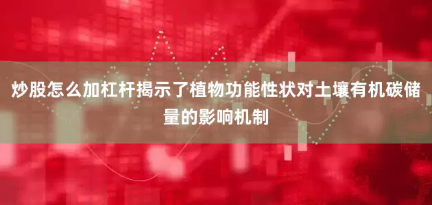 炒股怎么加杠杆揭示了植物功能性状对土壤有机碳储量的影响机制